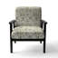 Soft Botanical Hues - Chaise d'appoint rembourrée à motif botanique et motif