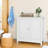 White Double Door Storage Cabinet