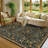 Washable Area Rug - Vintage Boho Botanical Low-Pile Rug-1747080173-1747079955
