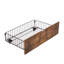 Grands tiroirs de rangement sous le lit