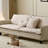Light Retro Fabric Straight Sofa