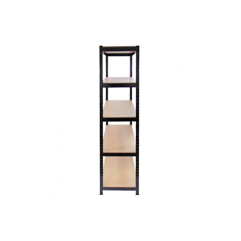 Height -Adjustable Shelving Unit, 180cm H x 90cm W x 45cm D, Black