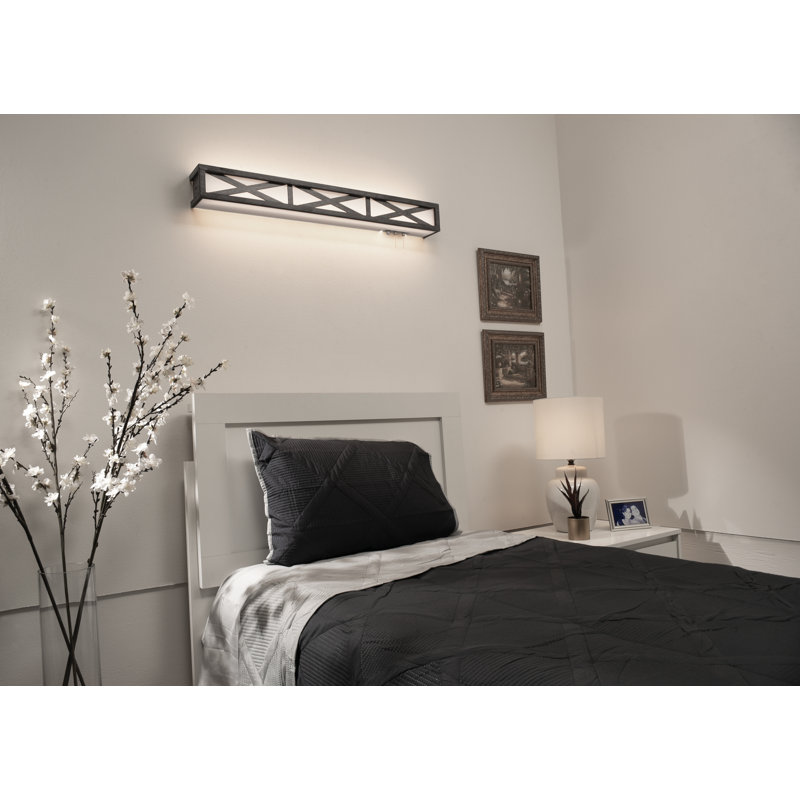 Doerr Acrylic Flush Mount, 5"H x 38"W x 4"D
