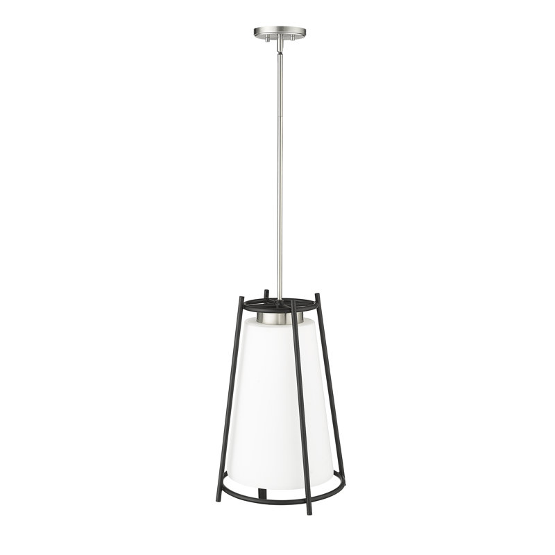 Luminaire suspendu conique à 1 lumière Tabita, Bronze vintage
