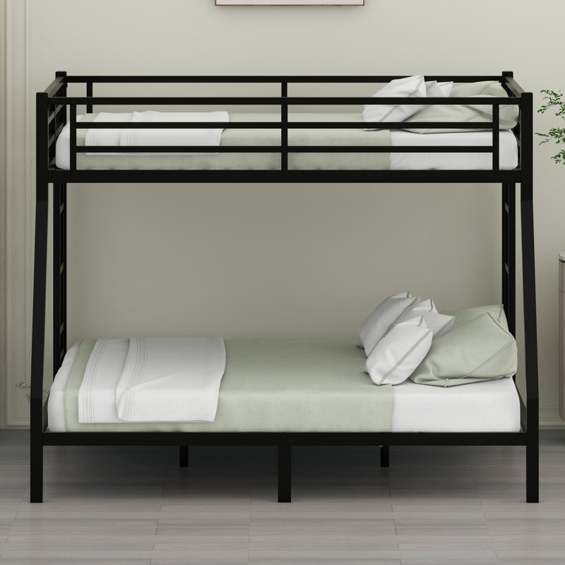 Space-Saving Metal Bunk Bed with Noise-Reducing Design