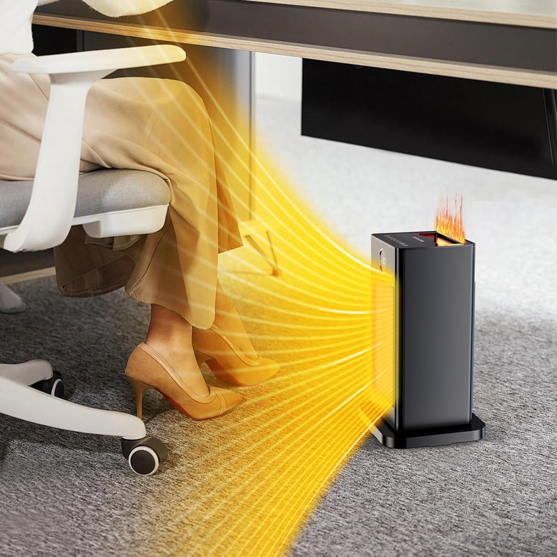 LIFERUN QNQ Electric Radiator Space Heater, 28.50" H x 18" W x 16" D, 1500w
