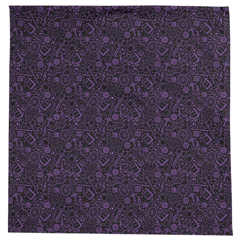 Nappe à motif rpg Leffel, Noir / Violet