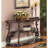 Gretta Merlot 2-Shelf Sofa Console Table
