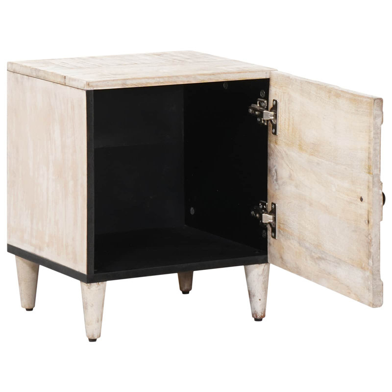 40cm W Solid Wood Bedside Table