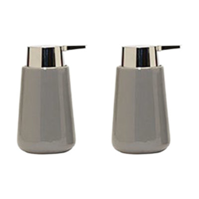 Ceramic Dispenser Grey - Set Of 2