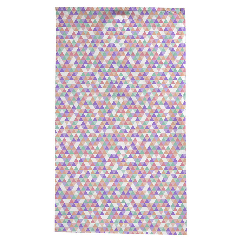 Avicia Triangle Pattern Tablecloth, Pink/Orange