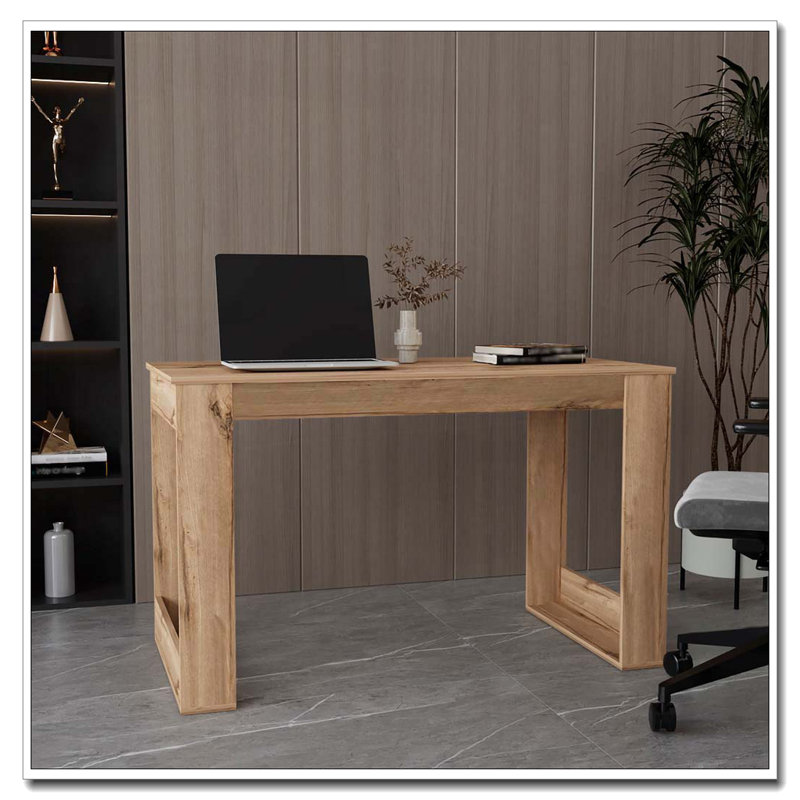 Lacey Rectangle Computer Desk Smokey Oak