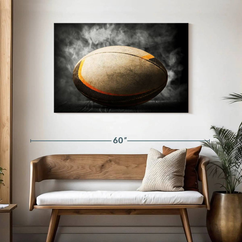Ballon de rugby Siréci, H 30 po x l 45 po