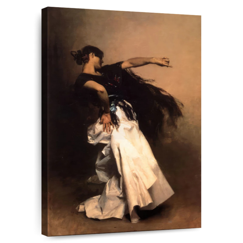 Danseur espagnol Enn 1880-81, H 24 po x l 16 po