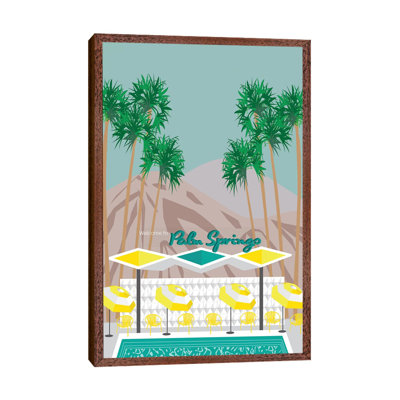 Palm Springs Pool 1 Piece Wall Art on Canvas