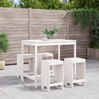 Ayano Brayden Studio Bar Set with Wood Frame and Solid Wood Outer Material