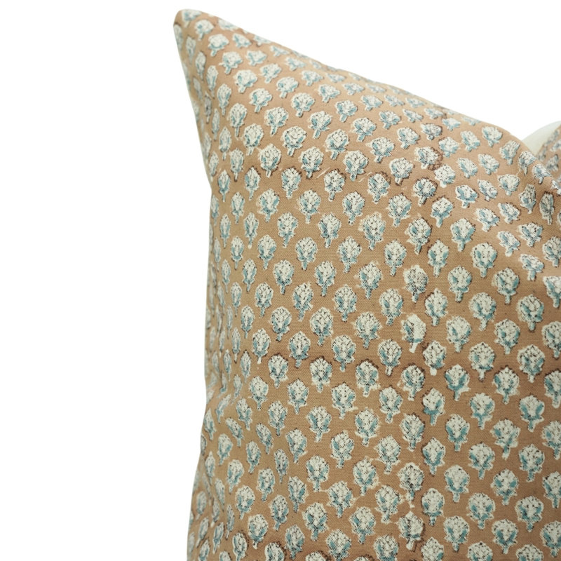 Housse de coussin en coton Floral, H 20 po x l 12 po