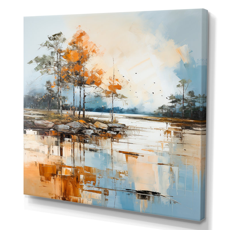 Impression sur toile Lake Smmer Charm, H 24 po x l 24 po x P 1 po, Toile tendue