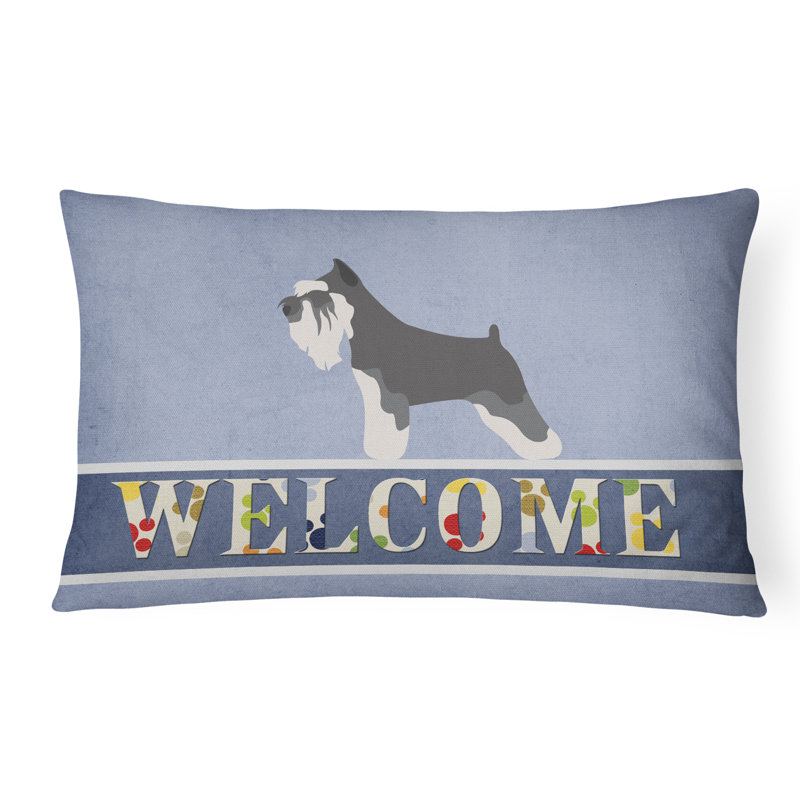  Coussin miniature intérieur / extérieur Schnauzer