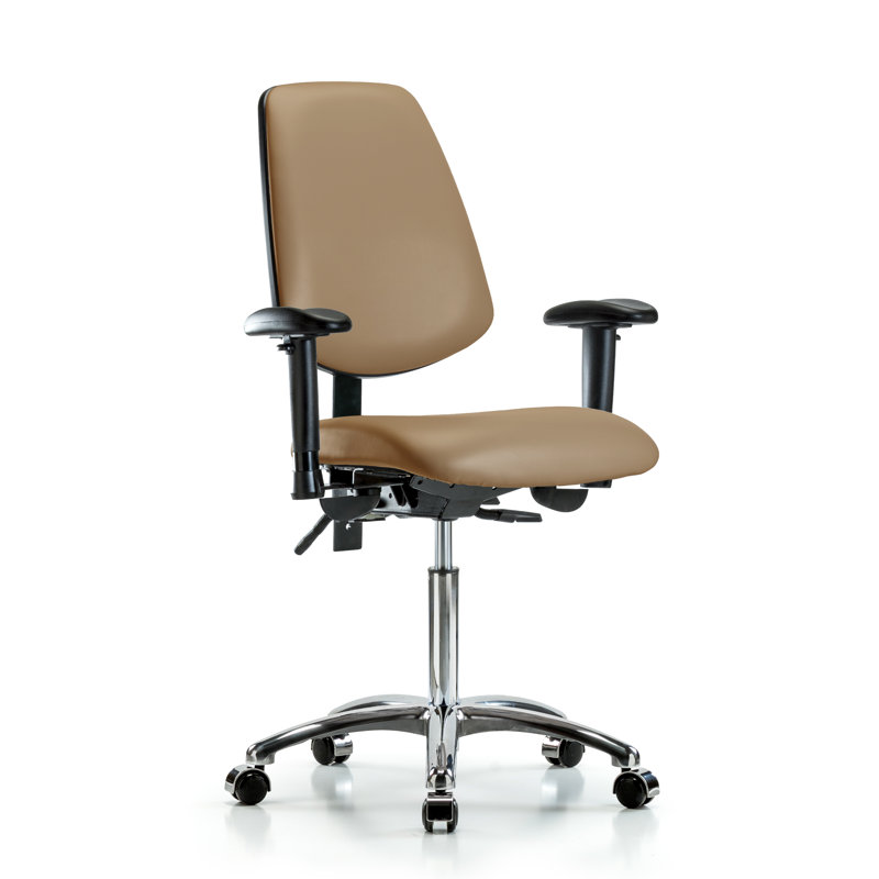 Chaise de travail Belle, Roulettes, Noir, Non inclus