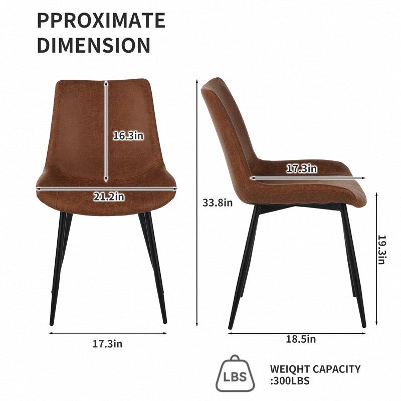 Ensemble de 4 chaises de salle à manger Modern