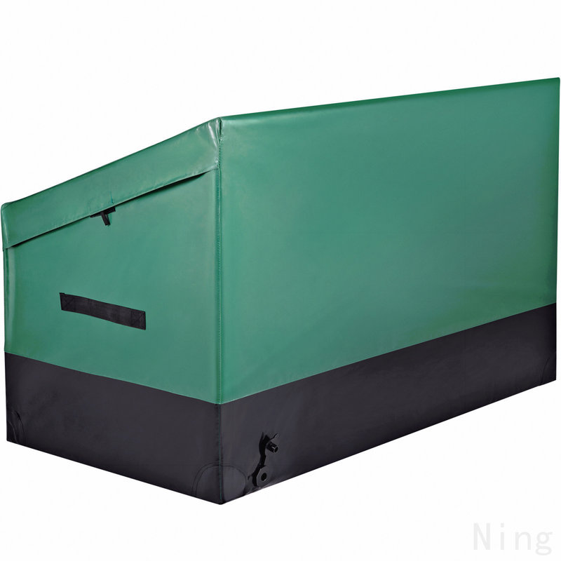 Outdoor Storage Box Patio Deck Box 230 Gallon Waterproof PE Tarpaulin, 230 Gallon