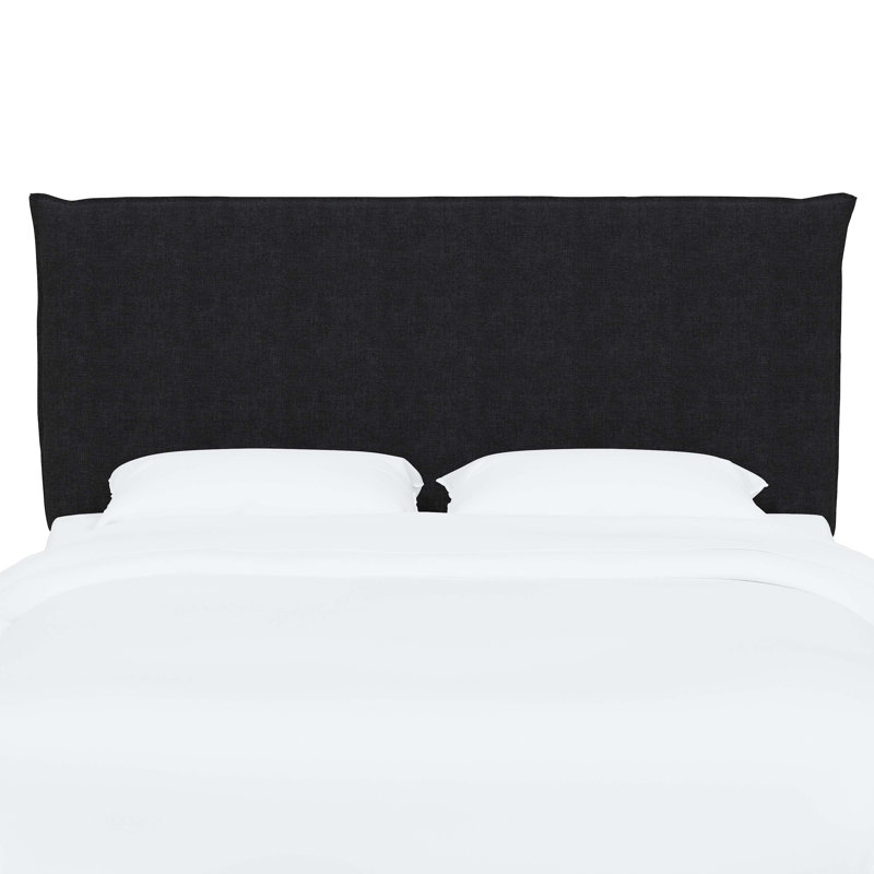 Halcyon Upholstered Headboard, Classic Linen Black, Full / Double
