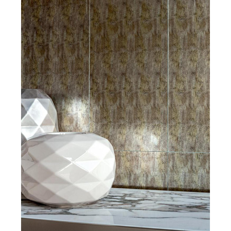Sulphur Tortora 7.75" x 23.38" Decorated Glass Tile