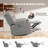 Latitude Run® Swivel Rocker Recliner Chair with Massage and Heat-1546445541