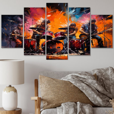 Freda - Reproduction d'art sur toile - 5 panneaux