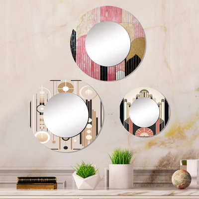 Elion Metal Round Mirror