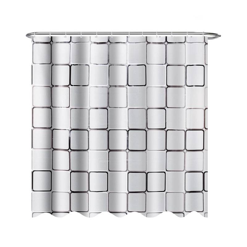 Alban Vinyl Shower Curtain, 182.88cm H x 182.88cm W