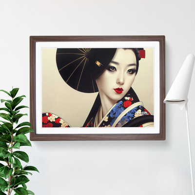 Charming Geisha - Single Picture Frame Print