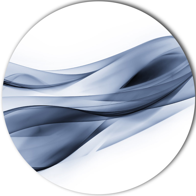 « scintillant light blue pattern », impression sur métal, H 23 po x l 23 po x P 1 po