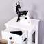 White Living Room Side Table - Adds A Modern And Elegant Touch For Small Spaces Maximizes Utility