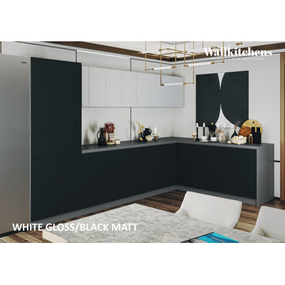 Ensemble d'armoires de cuisine en panneau de fibres à densité moyenne (MDF) H 83 po x l 138 po x P 85 po FK-PresTIge