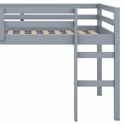 Loft Bed With Ladder, Bed Platform Of Strengthened Slats by George Oliver