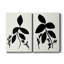 Silhouette Garden I - ensemble de 2 impressions sur toile tendue-2026632269