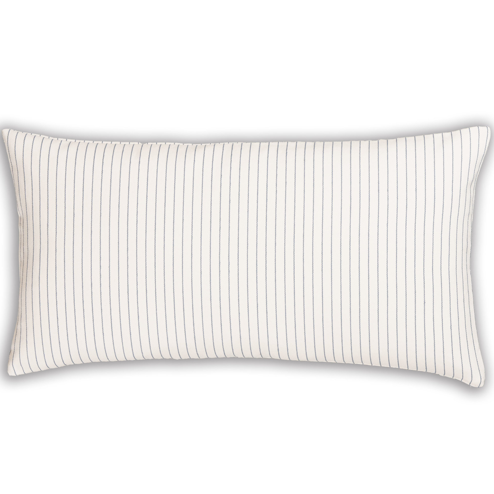 Hadwyn Geometric Cotton Throw Pillow, Rectangle 14"H x 26"W, Polyester, Chambray