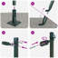 Vidaxl Fence Posts With Base Plates 26 Pcs Diameter32mm Galvanised Steel-114618958-114618962