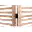 Cloison pliante en bois massif l 55,2 po x H 65 po, 4 panneaux, naturel