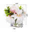 Arrangement floral mixte ou pièce maîtresse dans un vase
