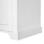 Armoire de rangement pour salle de bain avec portes en verre trempé, tablettes réglables et tiroir - Tour à linge autoportante moderne, conception à fermeture en douceur-608046851