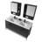 Tortola 60'' Double Bathroom Vanity with Sintered Stone Top-2049803707-2049803711