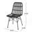 Grey And Metal Chairs - Enhance Your Outdoor Dining Experience Chairs Of 2 With Attractive Wrapped Design