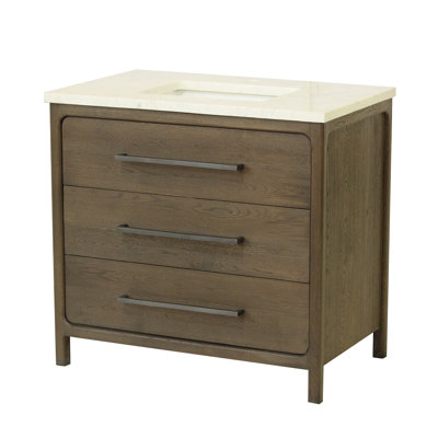 Freestanding Standard With Solid Wood Top