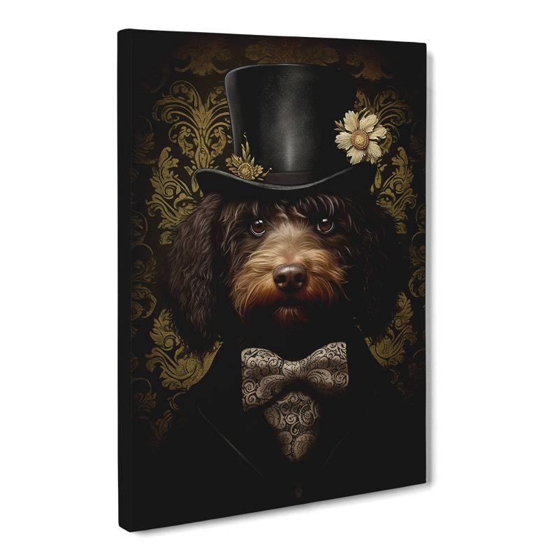 Labradoodle Gothic - No Frame Print, 76cm H x 50cm W x 3cm D