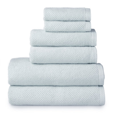Ensemble de serviettes 6 pièces 100% coton Quaddiu
