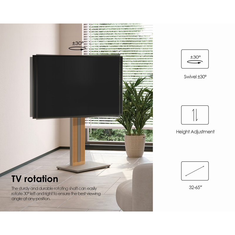 Meuble télé Jakayla pour téléviseur de 55 à 88 pouces, Gris