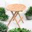 Jowers Round Teak Folding Outdoor Side Table , 45cm cm W 45cm cm D